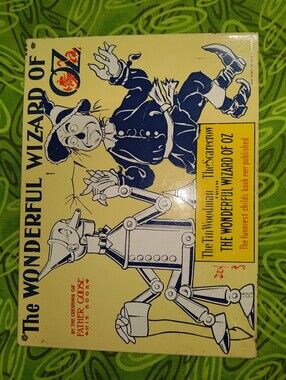 Vtg 1988 Ande Rooney Wizard Of Oz Porcelain Sign Tin Man & Scarecrow 7 1/2"X10"